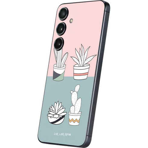 Succulent Sketch Galaxy S25 Skin